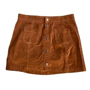 {Peyton & Parker} Button Down Corduroy Skirt